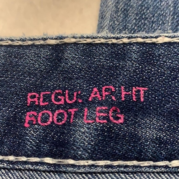 Inc Denim Regular Boot Leg Jeans.Size 6. Hems Worn - Picture 5 of 9